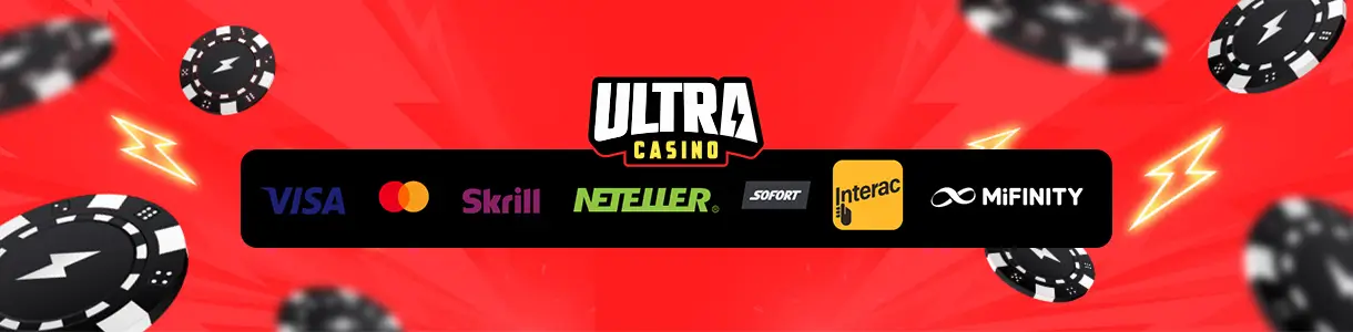 Métodos de pago de Ultra Casino.
